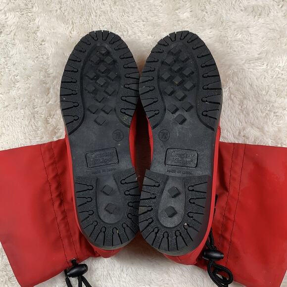 Vintage Crater Ridge Lena red ankle cinch boots, 7W - Picture 3 of 7